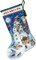 Dimensions Gold Collection Counted Cross Stitch Kit 16" Long-Snowman & Friends Stocking